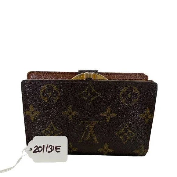 Authentic Louis Vuitton Wallet Porte Monnaie Billets Viennois Bifold Brown Monog - Picture 7 of 13